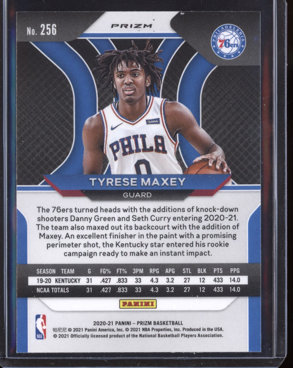 Tyrese Maxey 2020/21 Panini Prizm Silver RC