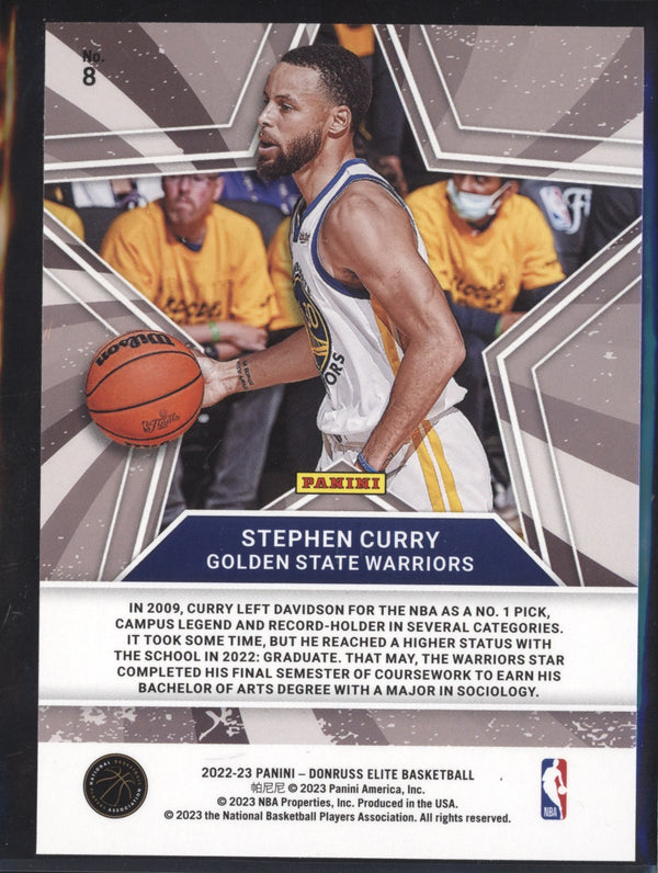 Stephen Curry 2022-23 Panini Donruss Elite 8 Star Status