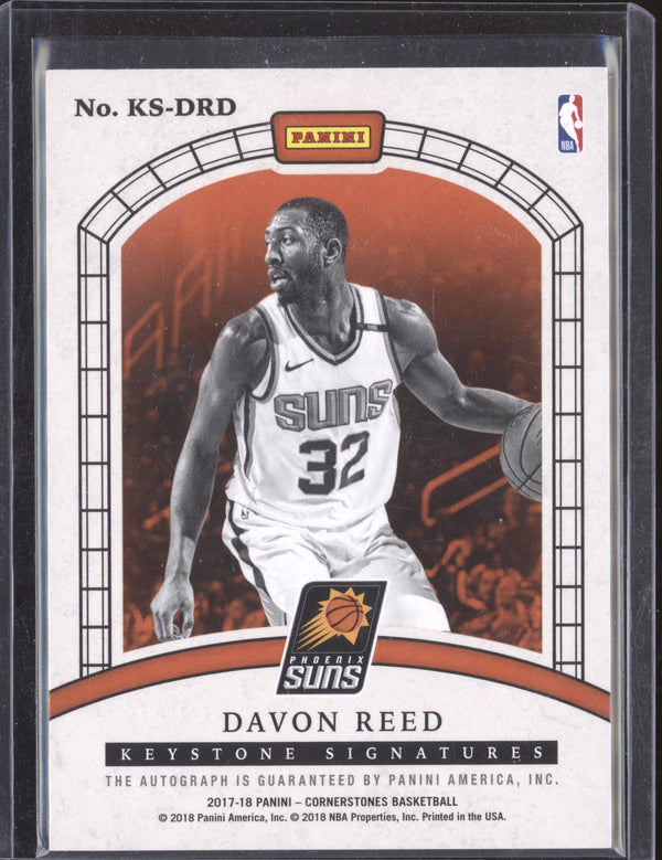 Davon Reed 2017-18 Panini Cornerstones  KS-DRD Keystone Signatures 65/159