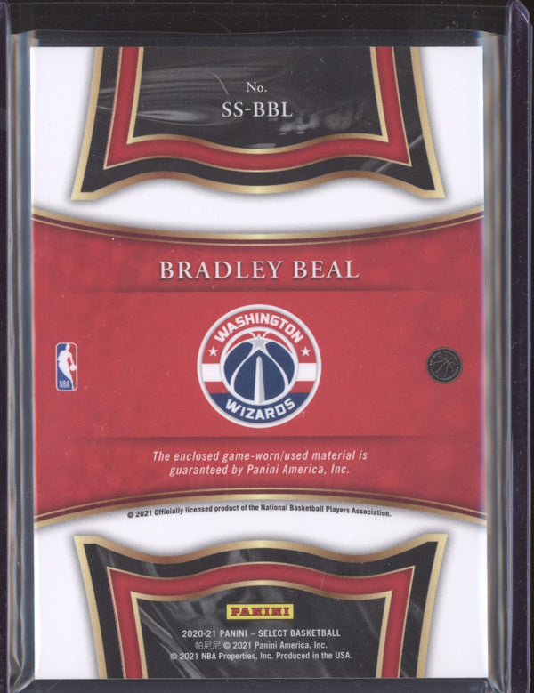 Bradley Beal 2020-21 Panini Select SS-BBL Selective Swatches