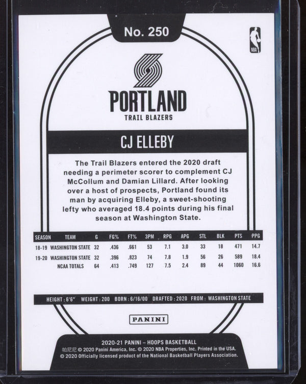 CJ Elleby 2020/21 Panini Hoops Silver RC 60/199