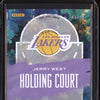 Jerry West 2020-21 Panini Court Kings Holding Court Signatures Ruby 45/49