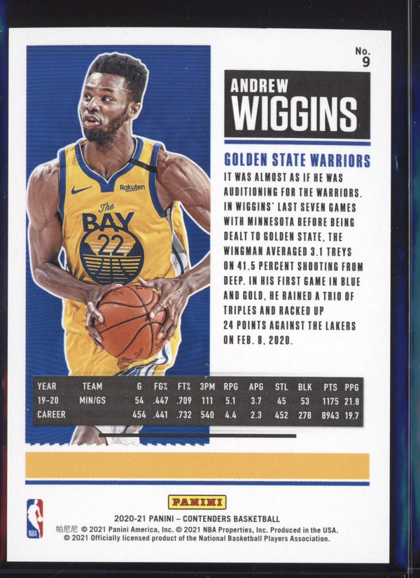 Andrew Wiggins 2020/21 Panini Contenders First Round Ticket 143/149