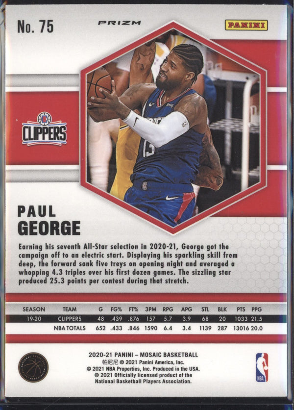 Paul George 2020/21 Panini Mosaic Mosaic