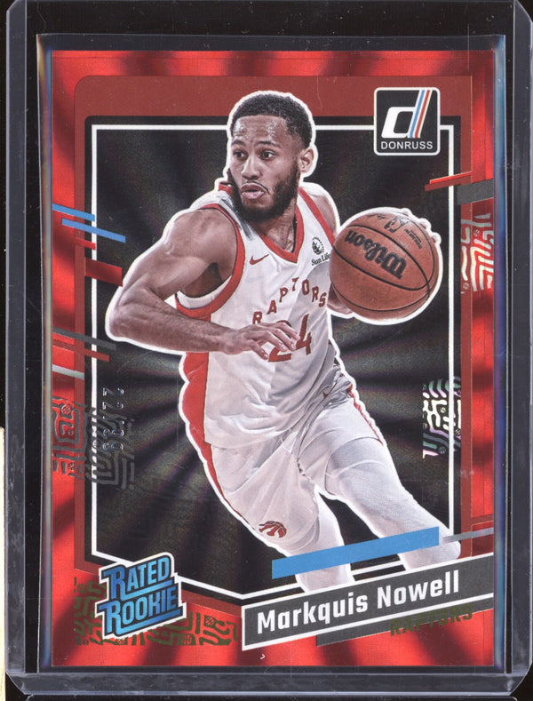 Markquis Nowell 2023-24 Panini Donruss 238 Holo Red Laser RC