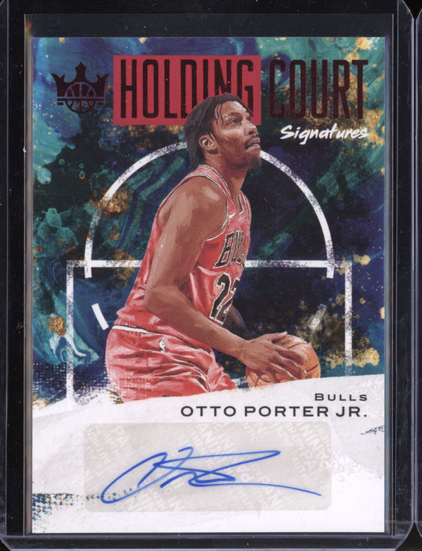 Otto Porter Jr 2020-21 Panini Court Kings Holding Court Signatures Ruby 33/49