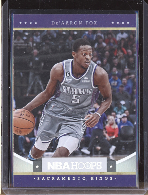 De'Aaron Fox 2023/24 Panini Hoops 23 Hoops Throwback