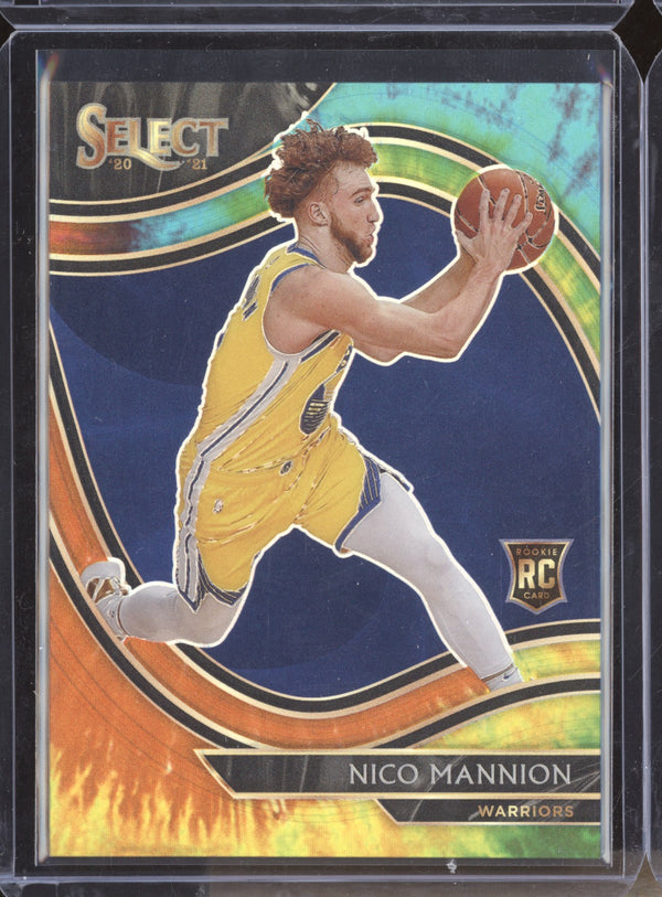 Nico Mannion 2020-21 Panini Select 261 Courtisde Tie Dye RC 7/25