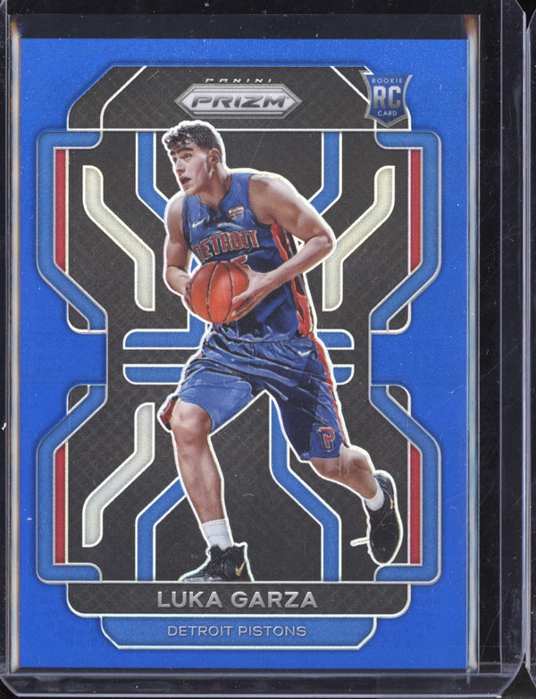 Luka Garza 2021-22 Panini Prizm Blue Prizm RC 181/199