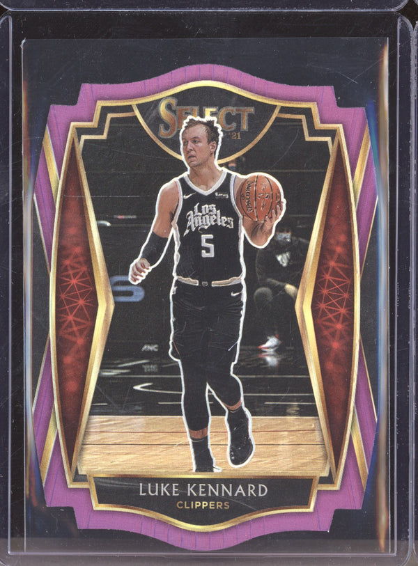 Luke Kennard 2020-21 Panini Select 159 Premier Level Purple Die Cut 83/99