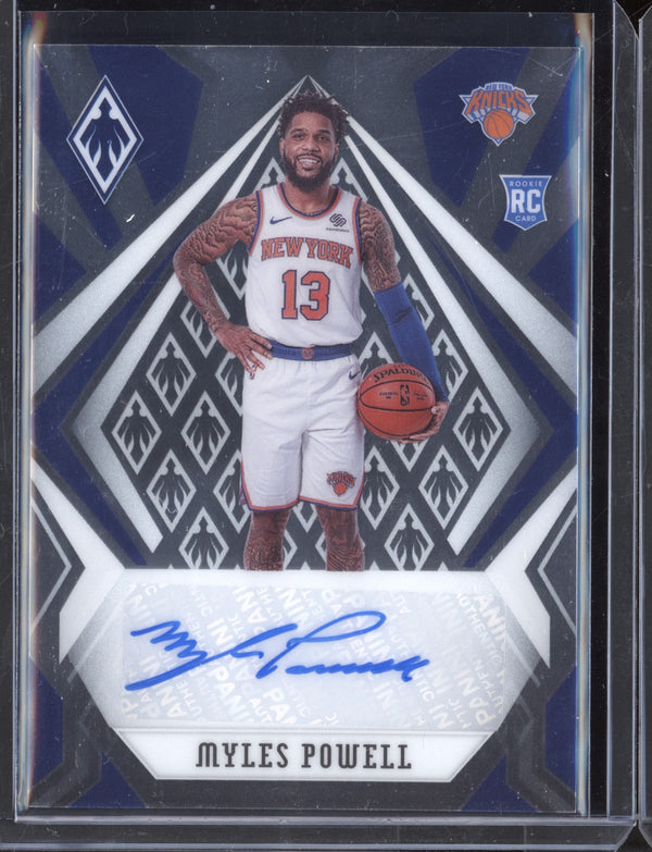 Myles Powell 2020-21 Panini Chronicles Phoenix Rookie Auto RC 98/99