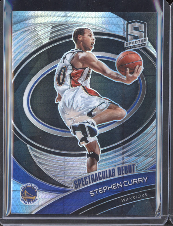 Stephen Curry 2020-21 Panini Spectra Spectacular Debut Asia Red