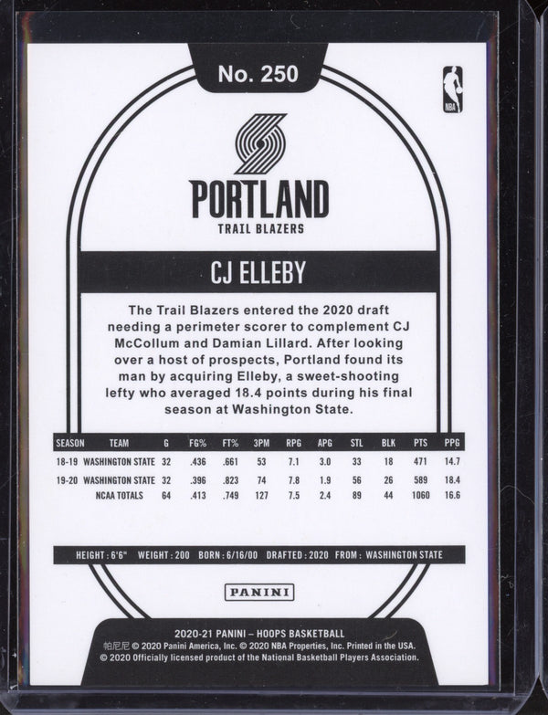 CJ Elleby 2020-21 Panini Hoops Silver RC 165/199