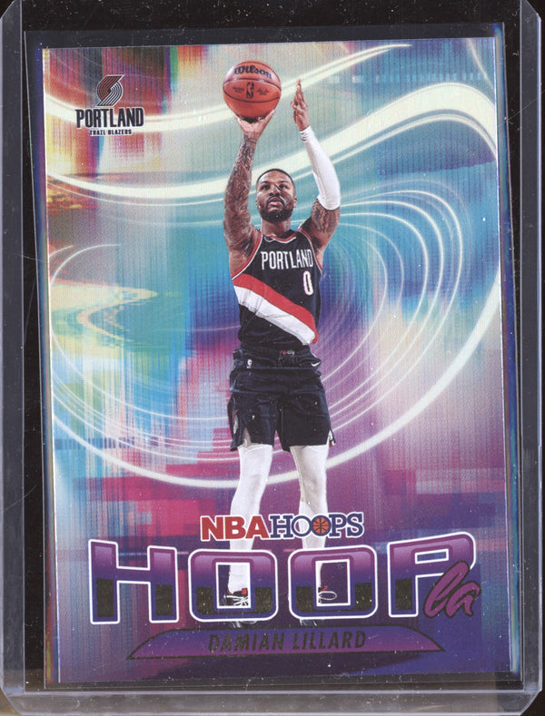 Damian Lillard 2023/24 Panini Hoops 5 Hoopla Holo