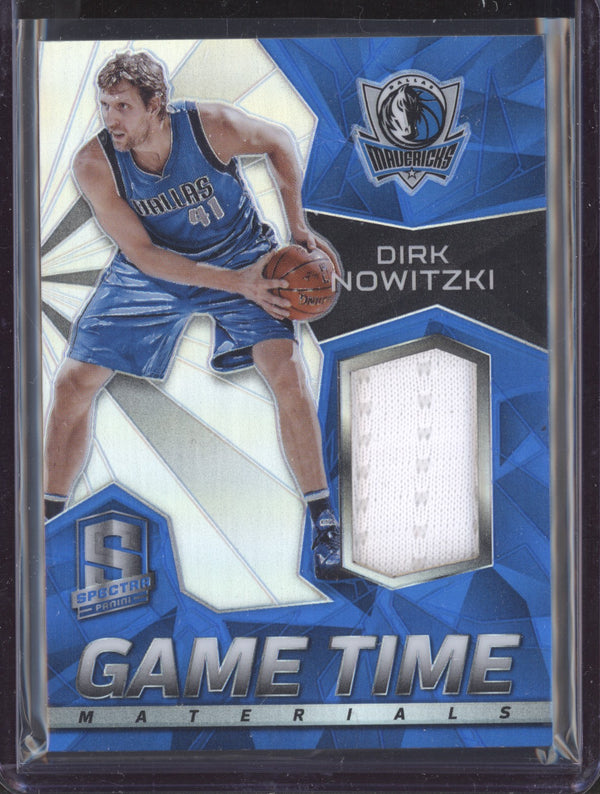 Dirk Nowitzki 2015-16 Panini Spectra 37 Game Time Materials 23/49