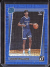 Ziaire Williams 2021/22 Panini Donruss Choice Rated Rookie Blue RC 9/49