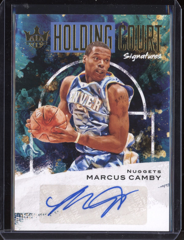 Marcus Camby 2020-21 Panini Court Kings Holding Court Signatures 78/99