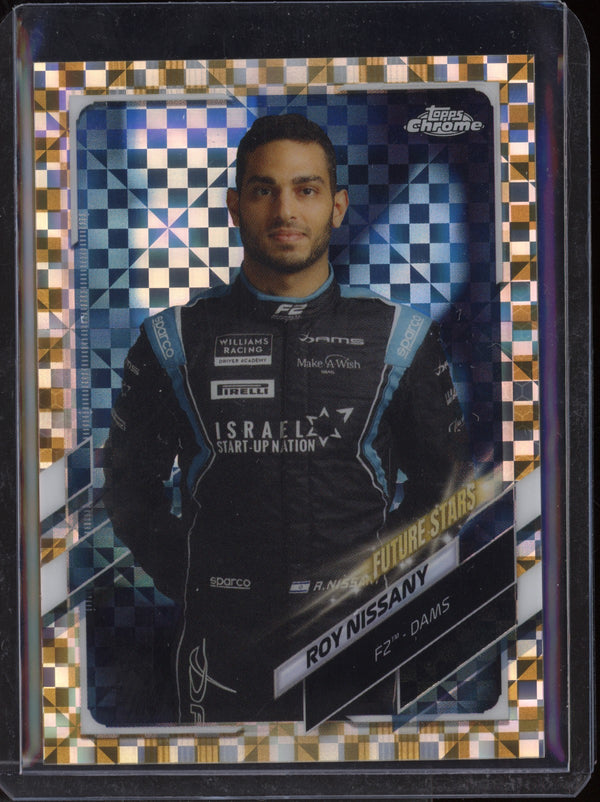 Roy Nissany 2021 Topps Chrome Formula One Gold Checker Flag 28/50