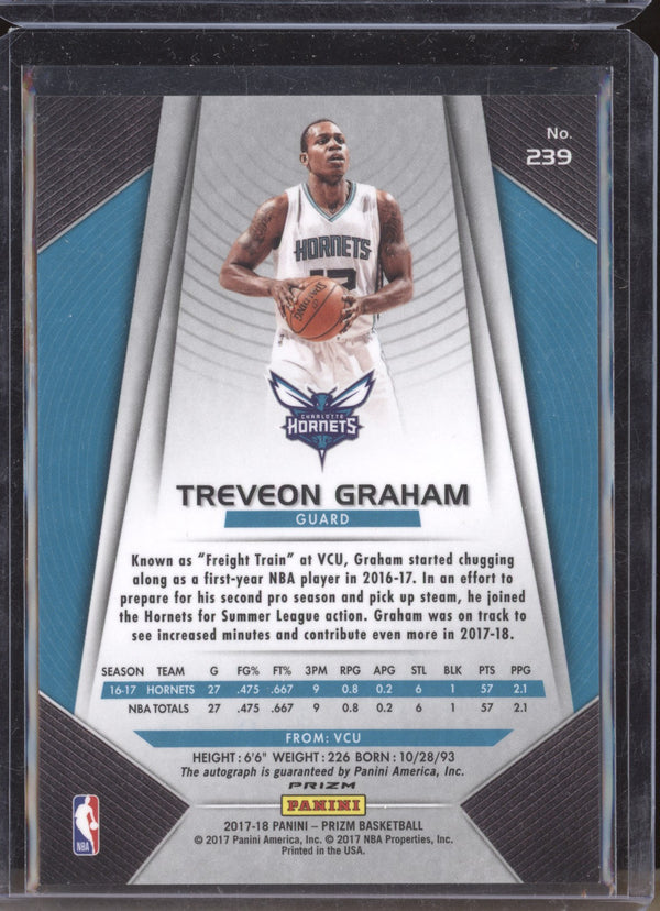 Treveon Graham 2017-18 Panini Prizm 239 Autograph RC