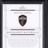 Kevin Love 2020-21 Panini National Treasures Biography Materials 88/99