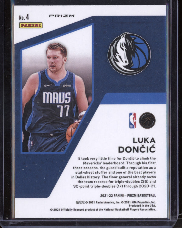 Luka Doncic 2021-22 Panini Prizm Mindset Silver