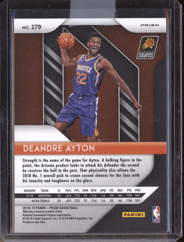 Deandre Ayton 2018-19 Panini Prizm 279 Ruby Wave RC