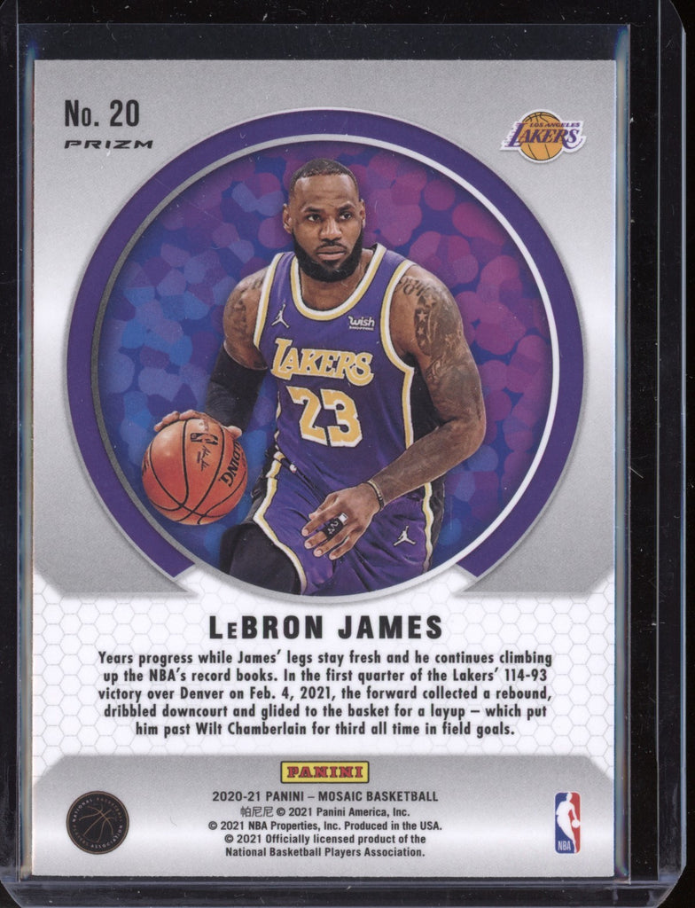 LeBron James 2020-21 Panini Mosaic Men of Mastery Mosaic - The Hobby