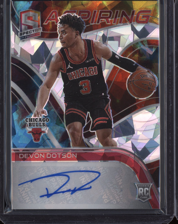 Devon Dotson 2020/21 Panini Spectra Aspiring Autograph RC 14/35