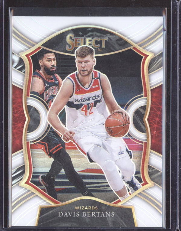 Davis Bertans 2020-21 Panini Select 28 Concourse White 115/149