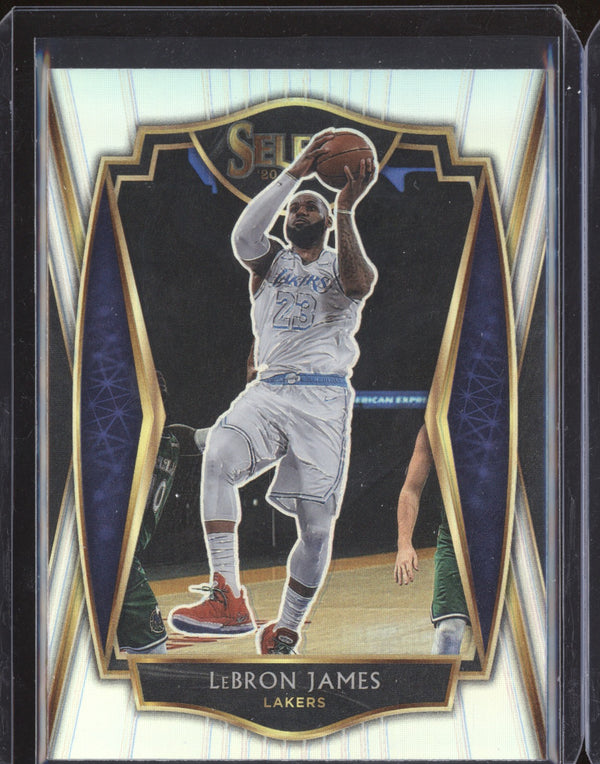 LeBron James 2020-21 Panini Select 113 Premier Level Silver