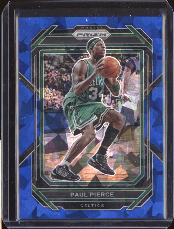 Paul Pierce 2022-23 Panini Prizm 272 Blue Ice Jersey Number 34/125