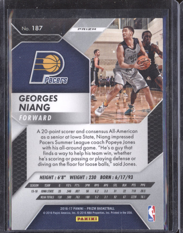 Georges Niang 2016-17 Panini Prizm 187 Silver RC