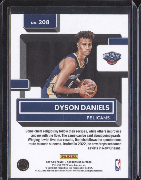 Dyson Daniels 2022-23 Panini Donruss 208 Choice RC