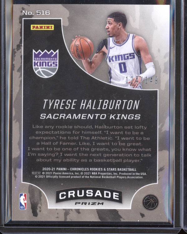 Tyrese Haliburton 2020/21 Panini Chronicles Crusade Red RC 124/149