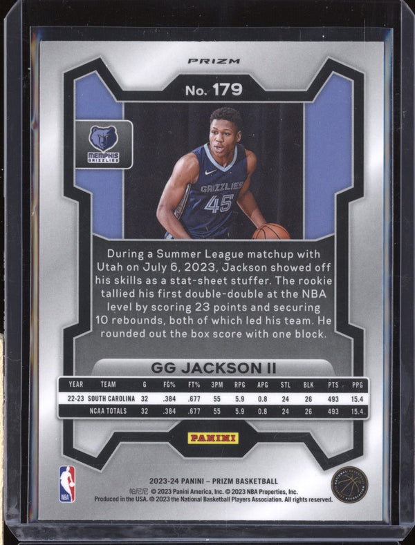 GG Jackson II 2023-24 Panini Prizm 179 Ruby Wave RC