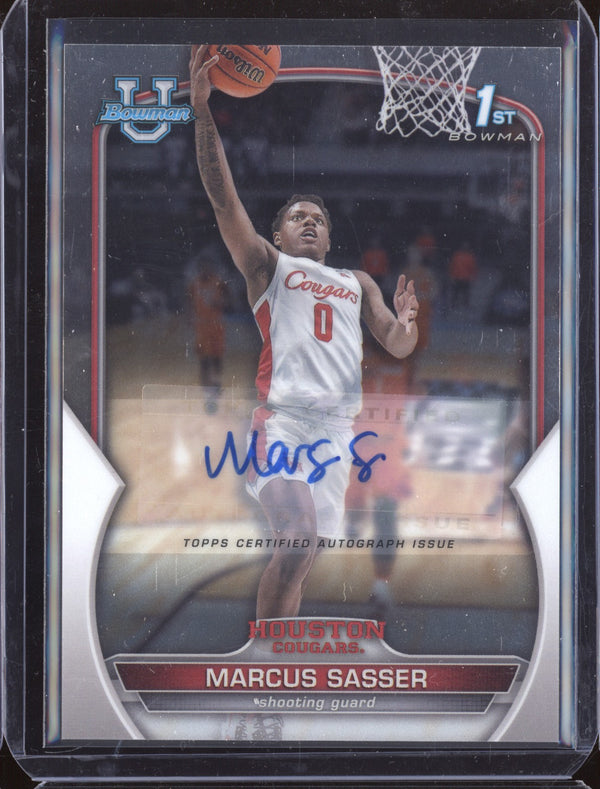 Marcus Sasser 2022-23 Bowman Chrome University 93 Auto RC