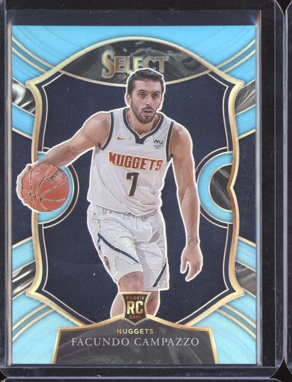 Facundo Campazzo 2020-21 Panini Select 83 Concourse Light Blue RC 274/299