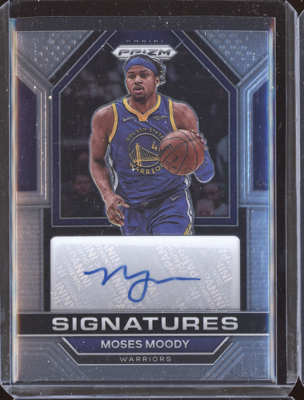 Moses Moody 2022-23 Panini Prizm SIG-MMO Signatures Auto