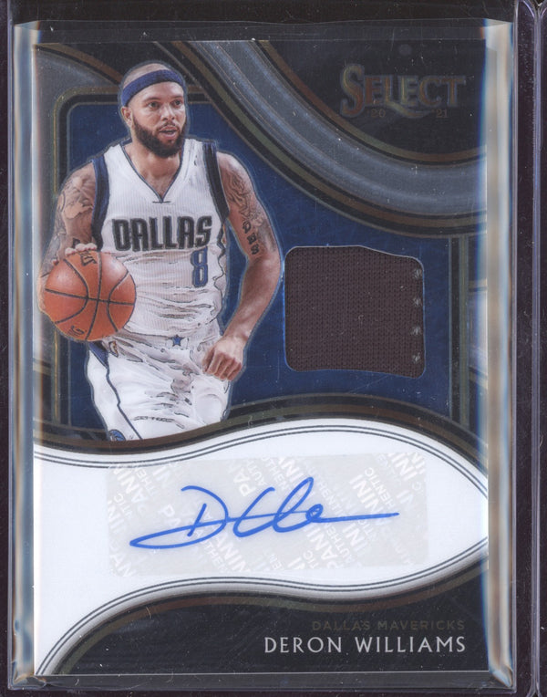 Deron Williams 2020-21 Panini Select AM-DWL Autographed Memorabilia 25/249