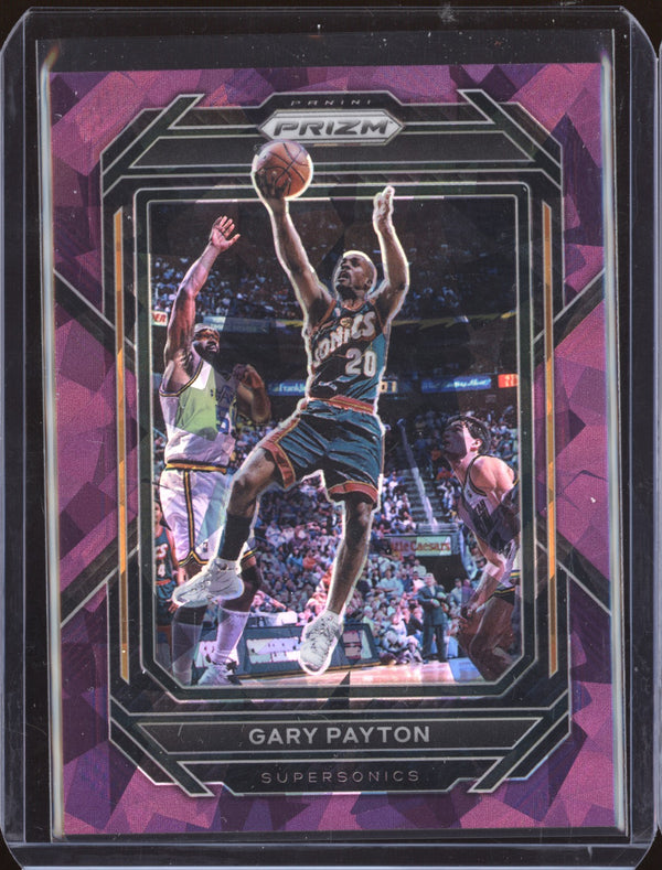 Gary Payton 2022-23 Panini Prizm 283 Purple Ice 41/149