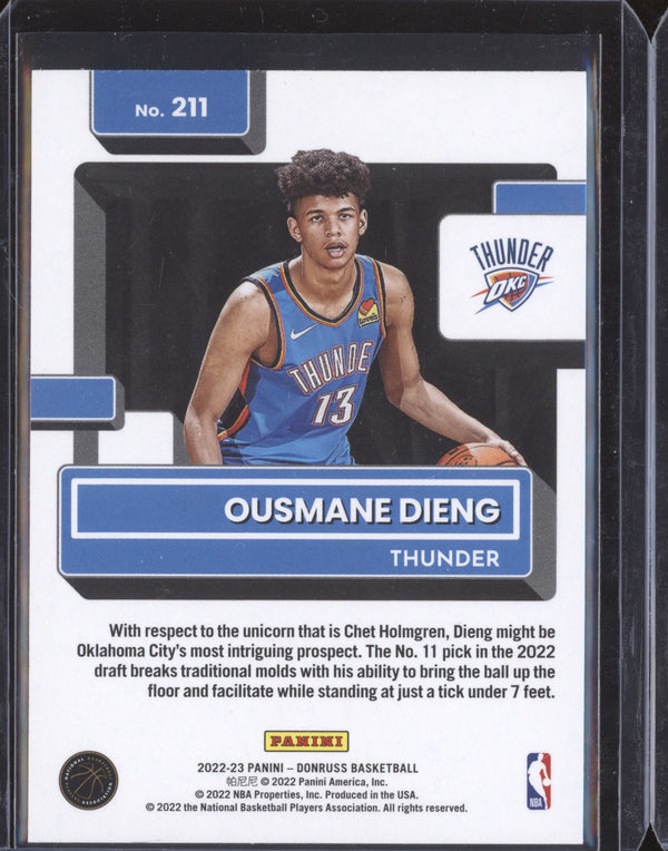 Ousmane Dieng 2022-23 Panini Donruss 211 Choice RC