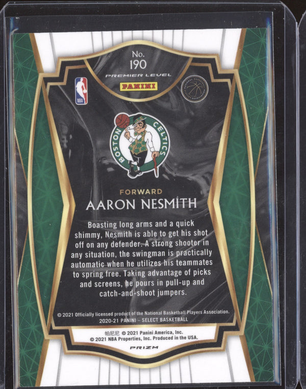 Aaron Nesmith 2020-21 Panini Select 190 Premier Level Silver RC