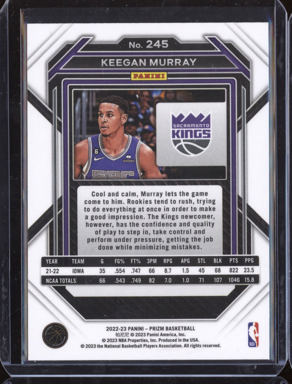 Keegan Murray 2022-23 Panini Prizm 245 RC