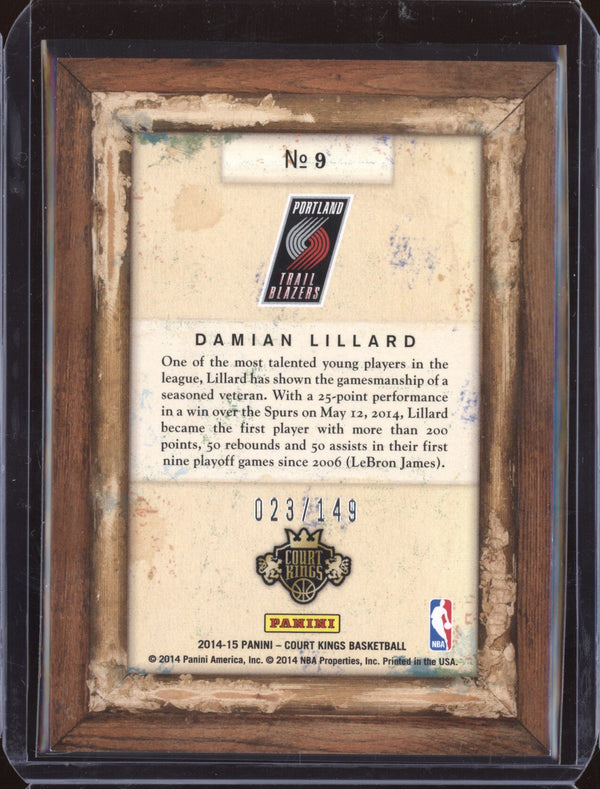 Damian Lillard 2014-15 Panini Court Kings 9 Portraits 23/149