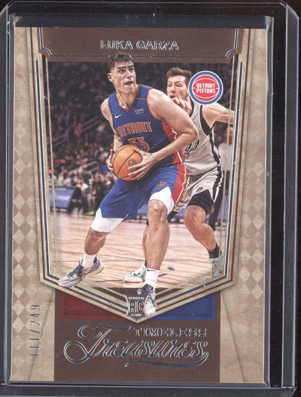 Luka Garza 2021-22 Panini Chronicles 464 Timeless Treasures RC 111/249