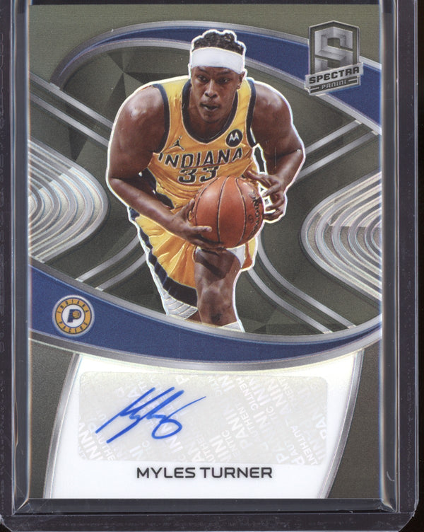 Myles Turner 2020/21 Panini Spectra Signatures 69/75