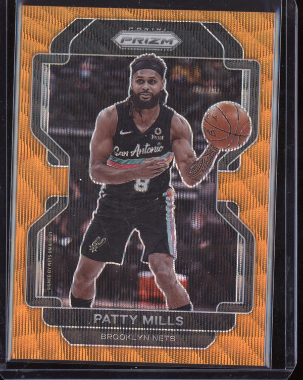 Patty Mills 2021-22 Panini Prizm Orange Wave 48/60