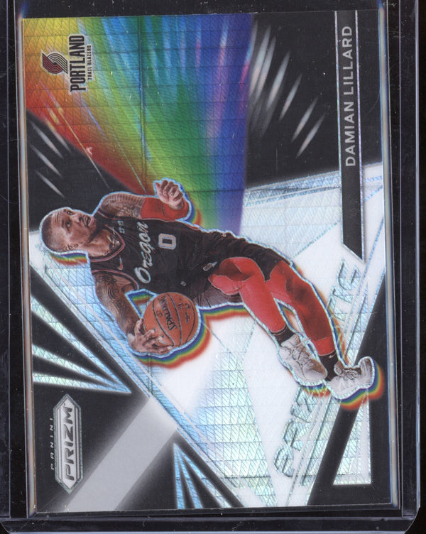 Damian Lillard 2021-22 Panini Prizm Prizmatic Hyper