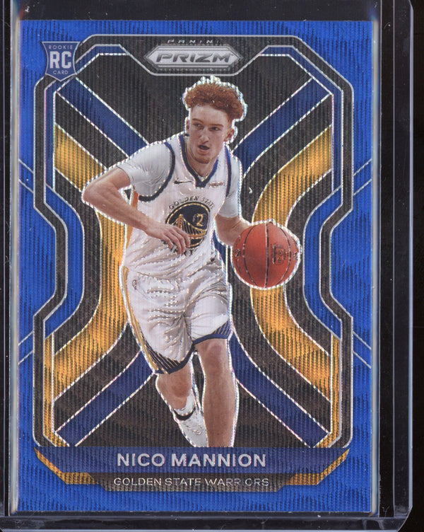 Nico Mannion 2020-21 Panini Prizm Blue Wave RC