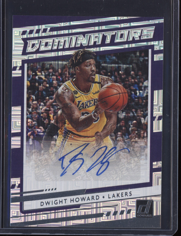 Dwight Howard 2020/21 Panini Donruss Choice Dominators Signature 02/49